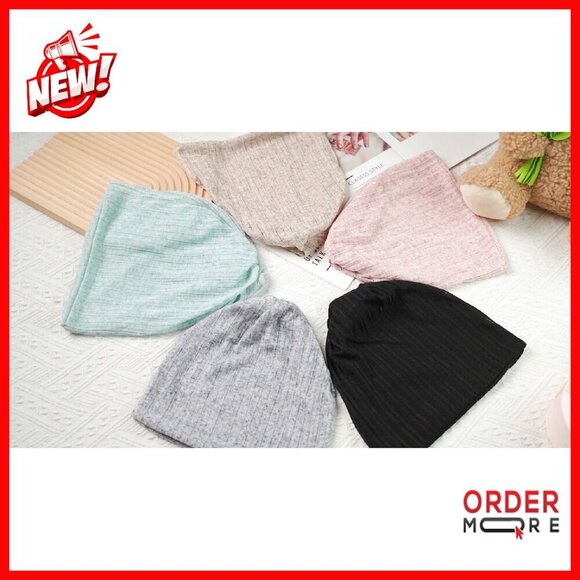 5-Piece Slouchy Beanie Set for Chemo Patients, Soft Stretch Head Wraps main image 7